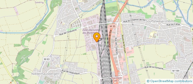 localisation de l'entreprise THELEC  MUNDOLSHEIM