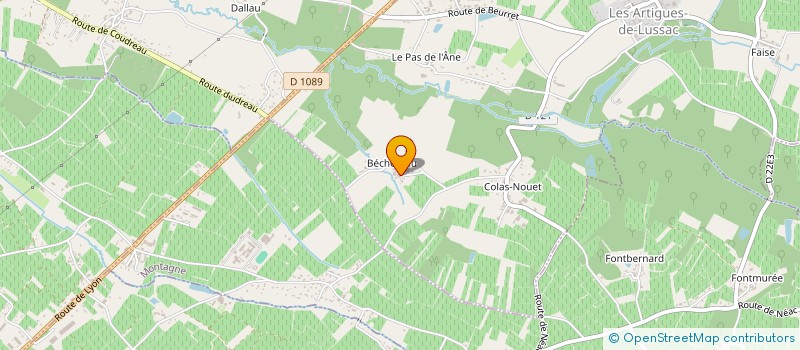 localisation de l'entreprise THELEME à LUSSAC