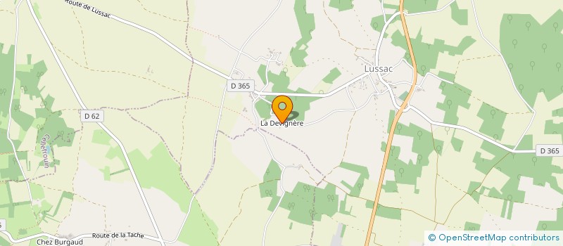 localisation de l'entreprise THELEME à LUSSAC