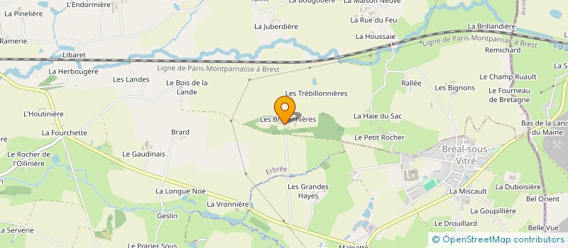 localisation de l'entreprise THELEME ECOLE DES ARTS & SALON LITTERAIRE  ERBREE