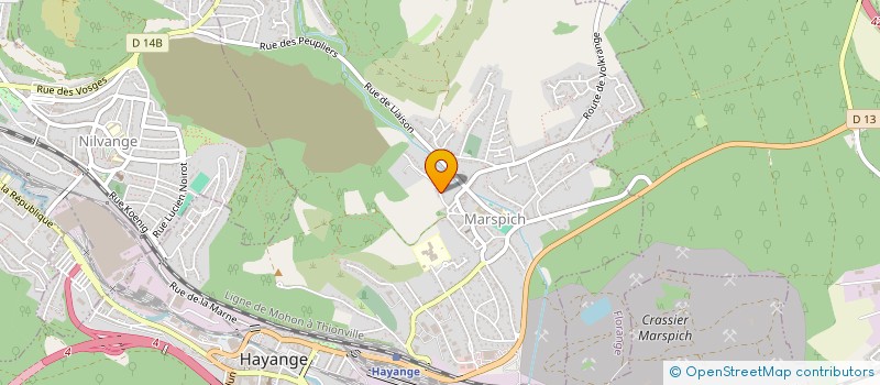 localisation de l'entreprise THELEMI  HAYANGE