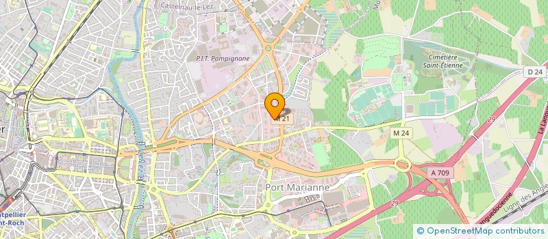 localisation de l'entreprise THELENE ENTREPRISES à MONTPELLIER