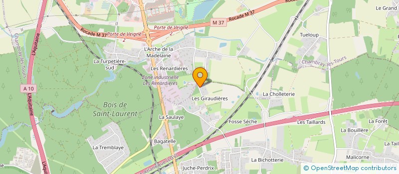 localisation de l'entreprise THELEX à VEIGNE