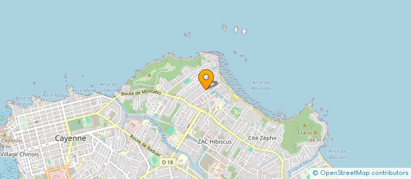 localisation de l'entreprise THELI  CAYENNE