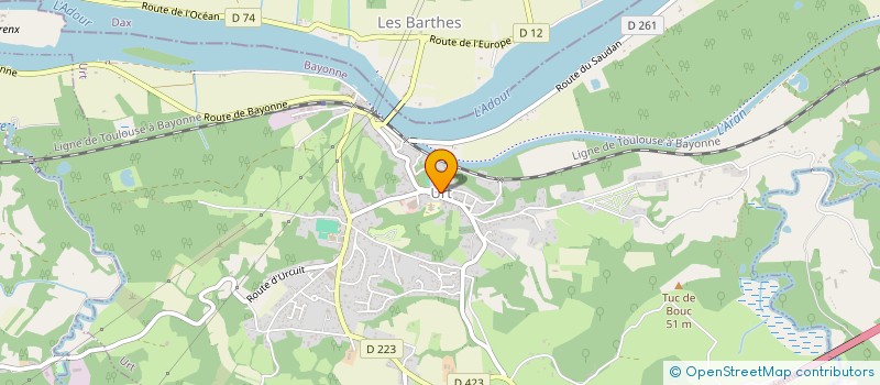 localisation de l'entreprise THELIA  URT