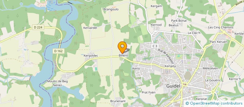 localisation de l'entreprise THELIA  GUIDEL