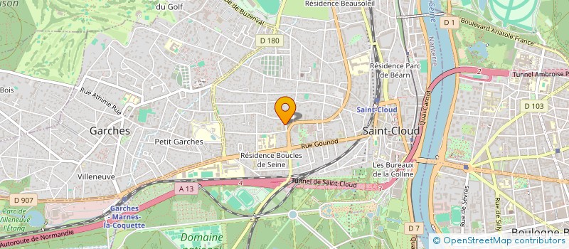 localisation de l'entreprise THELIA CONSEIL à SAINT-CLOUD