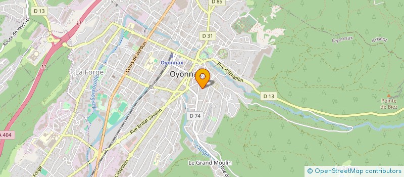 localisation de l'entreprise THELIE à OYONNAX