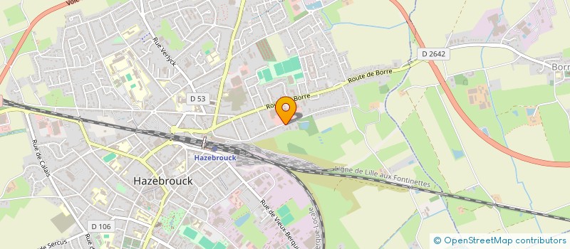 localisation de l'entreprise THELIE  HAZEBROUCK