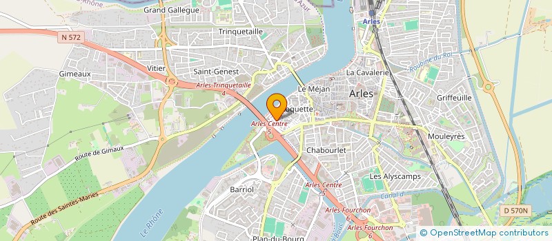 localisation de l'entreprise THELINA à ARLES