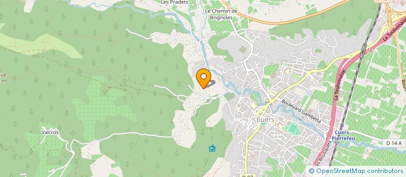 localisation de l'entreprise THELION  CUERS