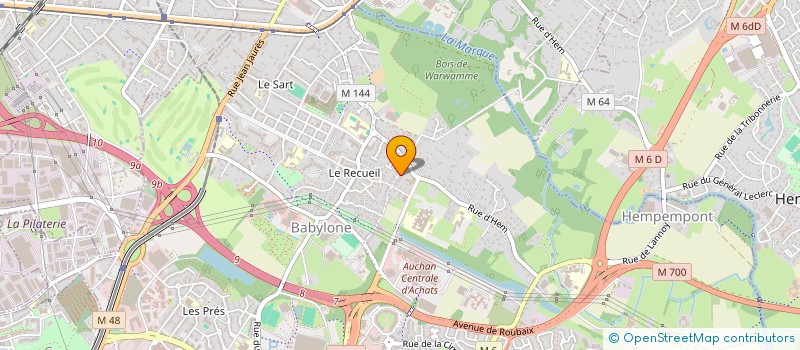 localisation de l'entreprise THELIOR INVEST à VILLENEUVE-D'ASCQ