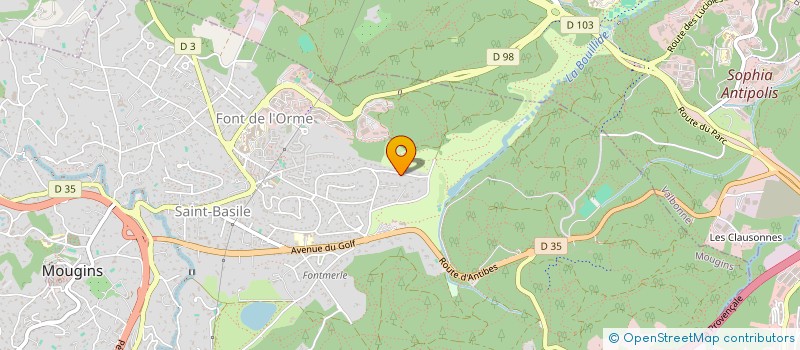localisation de l'entreprise THELIS à MOUGINS