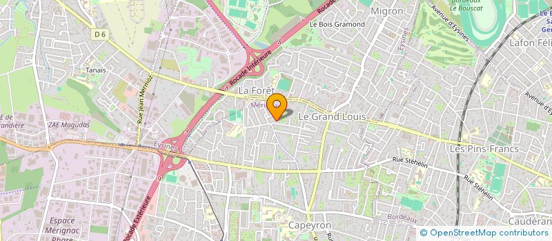 localisation de l'entreprise THELIS  MERIGNAC