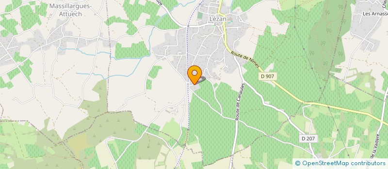 localisation de l'entreprise THELISSE  LEZAN