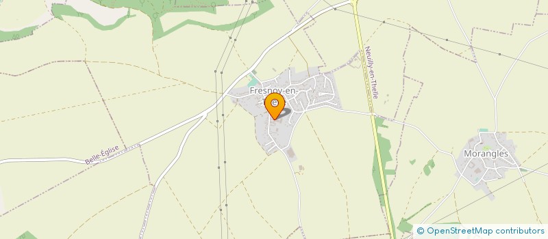 localisation de l'entreprise THELLE BIOENERGIE à FRESNOY-EN-THELLE