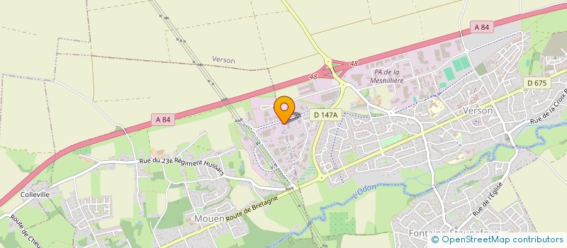 localisation de l'entreprise THELLIER GESTION  VERSON