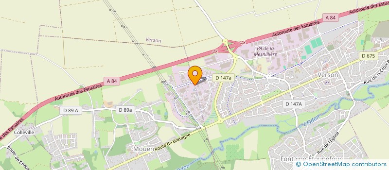 localisation de l'entreprise THELLIER VOYAGES  VERSON