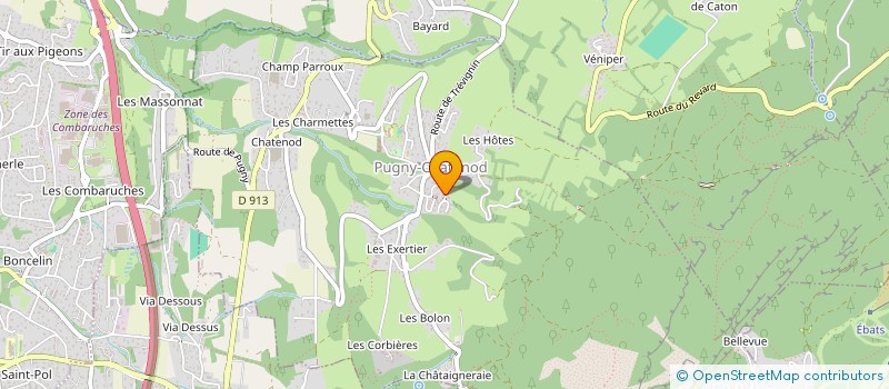 localisation de l'entreprise THELLONI  PUGNY-CHATENOD