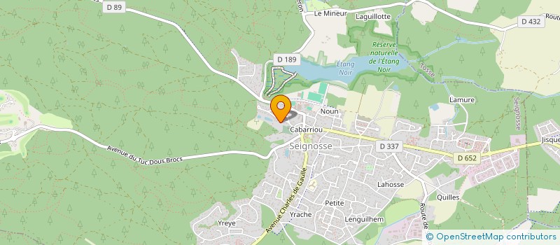 localisation de l'entreprise THELLUMAX LANDES  SEIGNOSSE