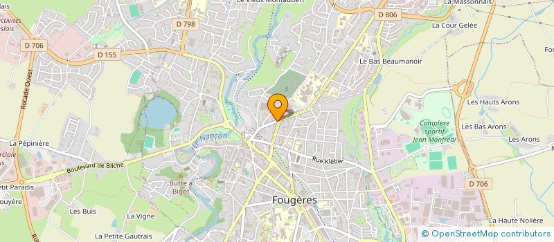 localisation de l'entreprise THELMA  FOUGERES