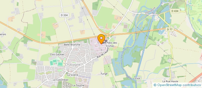 localisation de l'entreprise THELMARE  CHAVAGNE