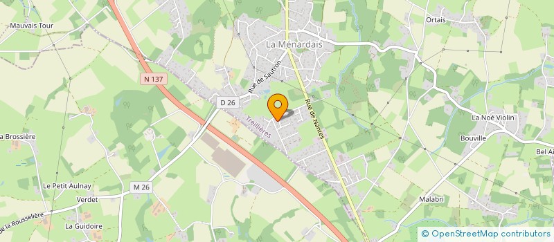 localisation de l'entreprise THELOMI à TREILLIERES
