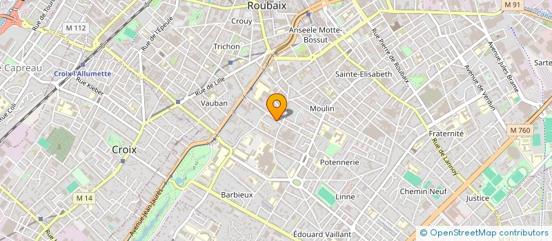 localisation de l'entreprise THELOUSHA'X  ROUBAIX