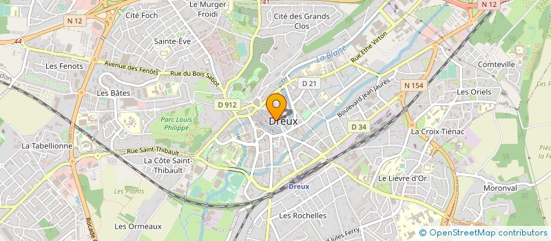 localisation de l'entreprise THEMA 28 à DREUX
