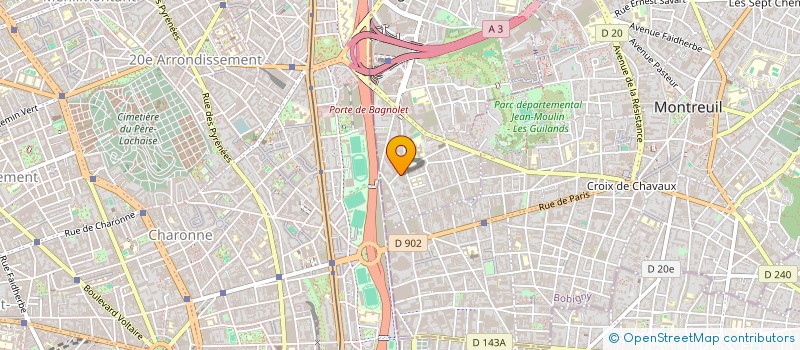 localisation de l'entreprise THEMA  BAGNOLET