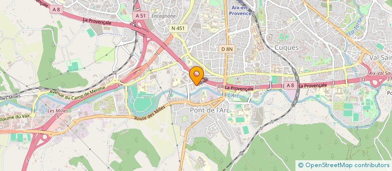localisation de l'entreprise THEMA PROJET à AIX-EN-PROVENCE