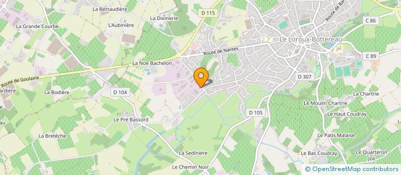 localisation de l'entreprise THEMA SOLAR  LE LOROUX-BOTTEREAU