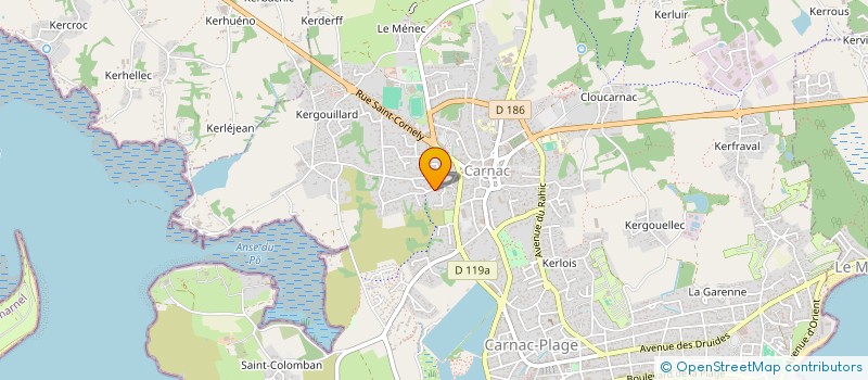 localisation de l'entreprise THEMAHAUDES  CARNAC