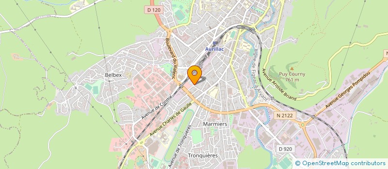 localisation de l'entreprise THEMALOU à AURILLAC