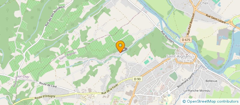 localisation de l'entreprise THEMATA à SAINT-AIGNAN