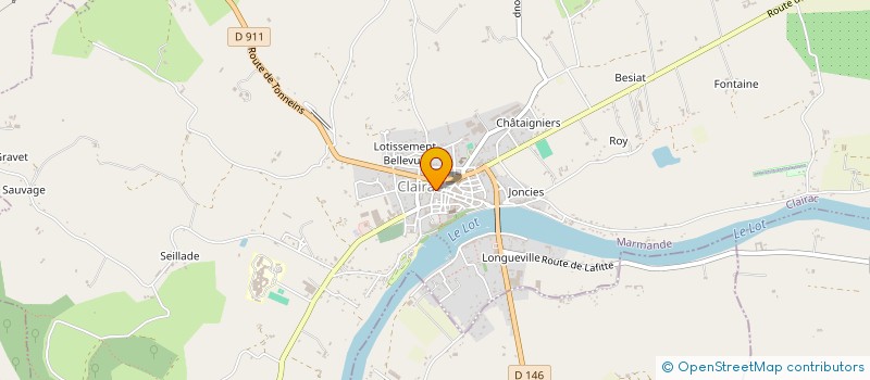 localisation de l'entreprise THEMATIK  CLAIRAC