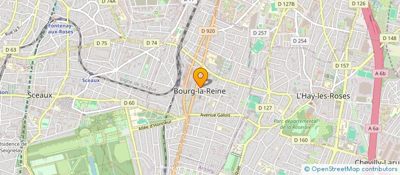 localisation de l'entreprise THEME à BOURG-LA-REINE