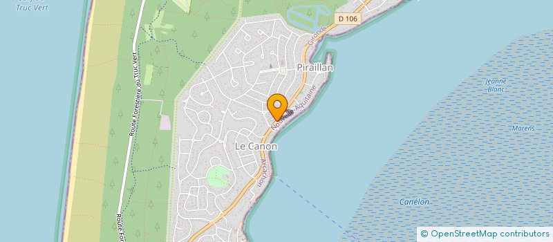 localisation de l'entreprise THEME GASTRONOMIE  LEGE-CAP-FERRET