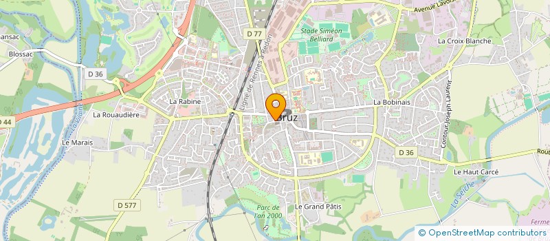 localisation de l'entreprise THEMES D'INTERIEUR  BRUZ