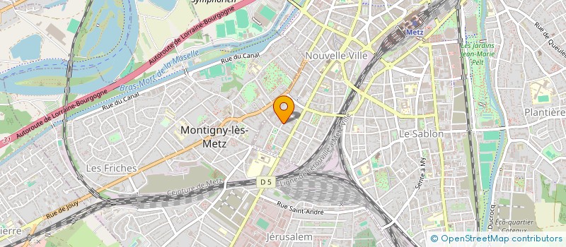 localisation de l'entreprise THEMIS  METZ