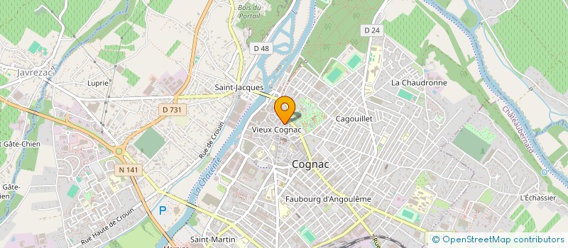 localisation de l'entreprise THEMIS à COGNAC