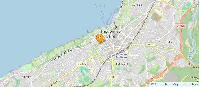 localisation de l'entreprise THEMIS à THONON-LES-BAINS