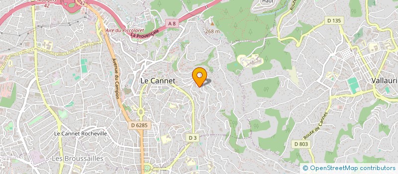 localisation de l'entreprise THEMIS à LE CANNET