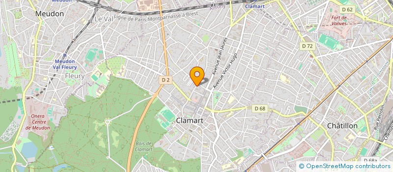 localisation de l'entreprise THEMIS FORMATION à CLAMART