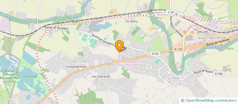 localisation de l'entreprise THEMIS LES GRANDS CHENES à SAIX