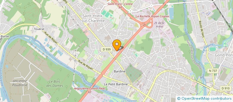 localisation de l'entreprise THEMIS LES LIS à SAINT-YRIEIX-SUR-CHARENTE