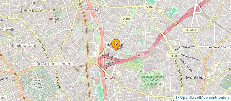 localisation de l'entreprise THEMIS POUR TOUS à BAGNOLET