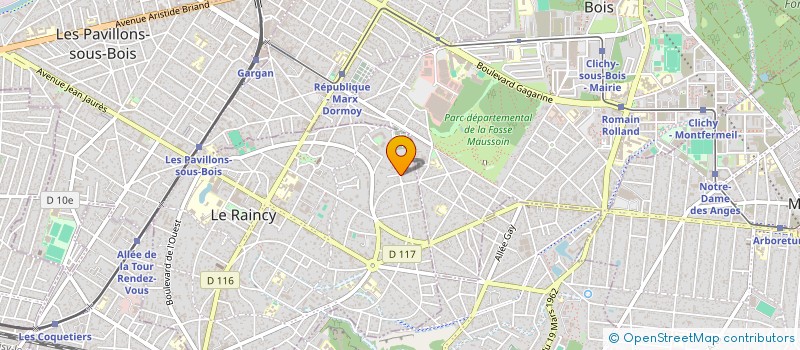 localisation de l'entreprise THEMISTOCLE SECURITE SOLUTION  LE RAINCY