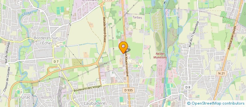 localisation de l'entreprise THEMYS 65  BORDERES SUR L'ECHEZ