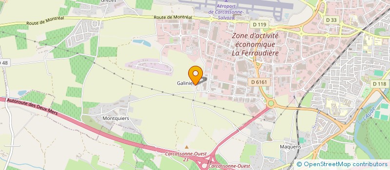 localisation de l'entreprise THENE ET CIE  CARCASSONNE